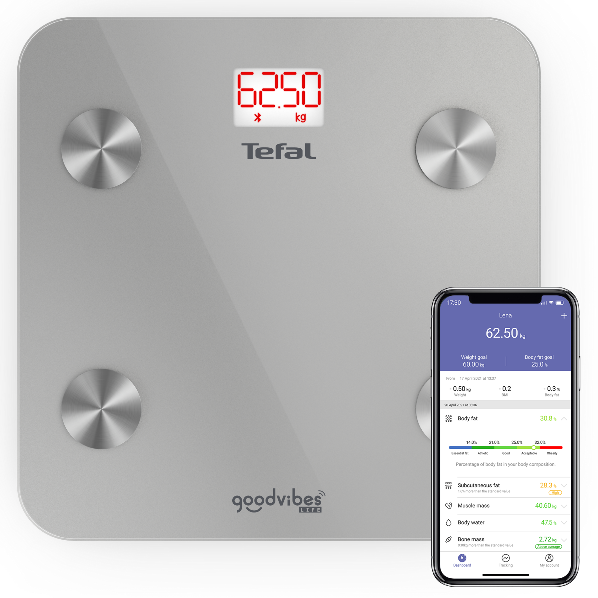 Tefal connected body scale