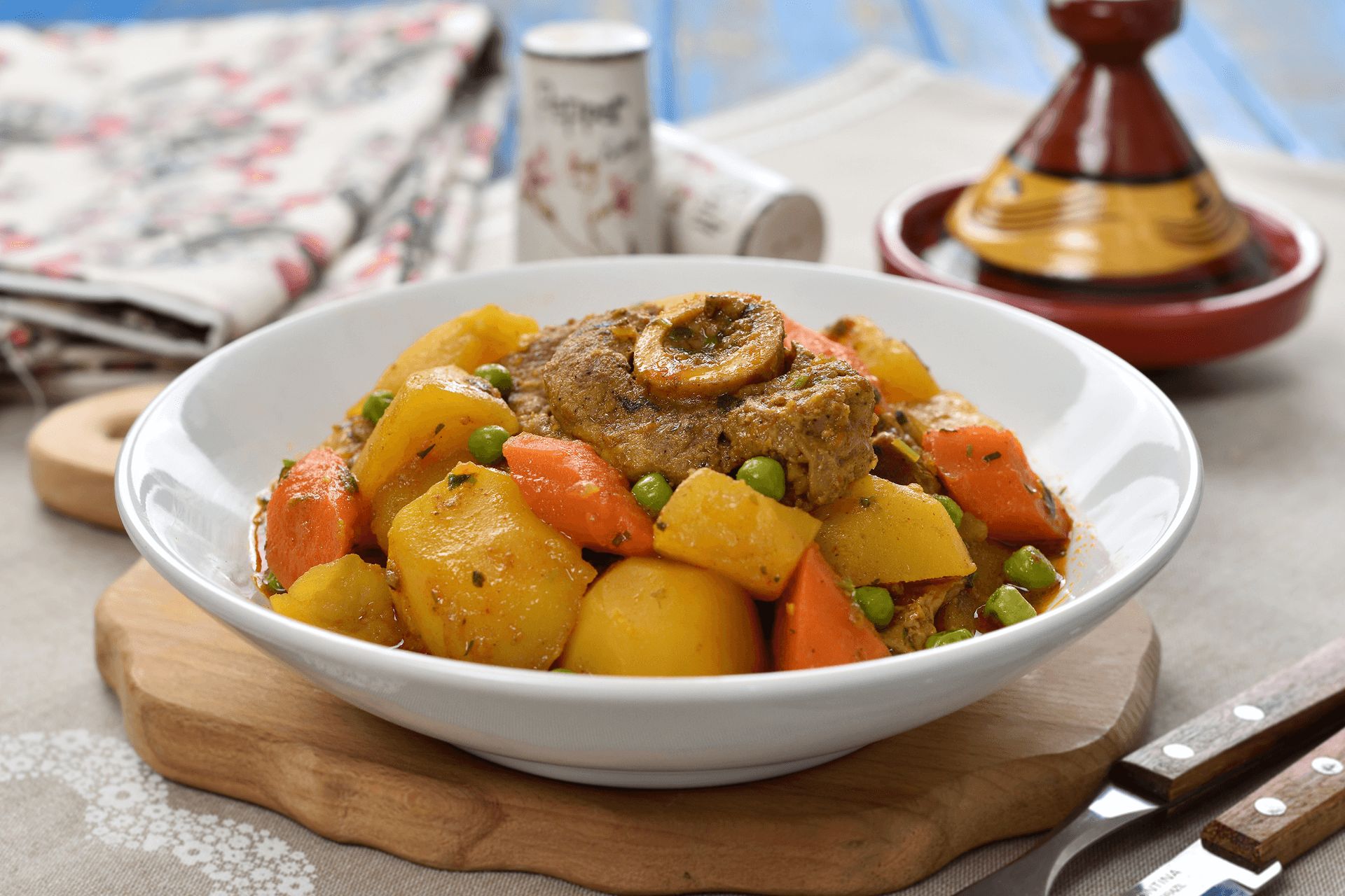 Moroccan style ram stew